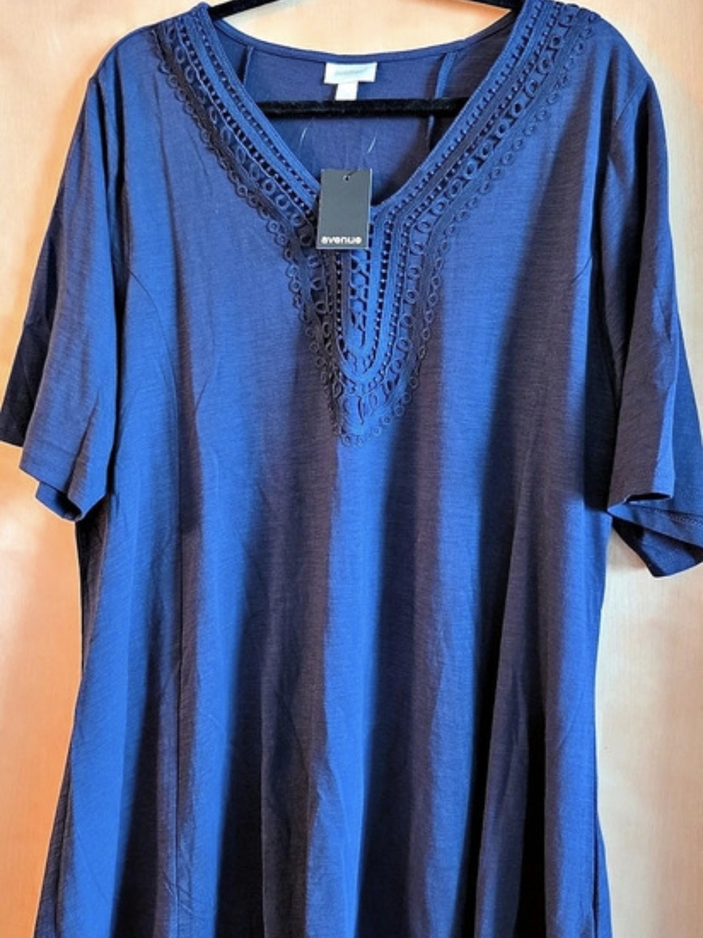 avenue Blue Maxi Dress Size 2X/3X Nwt